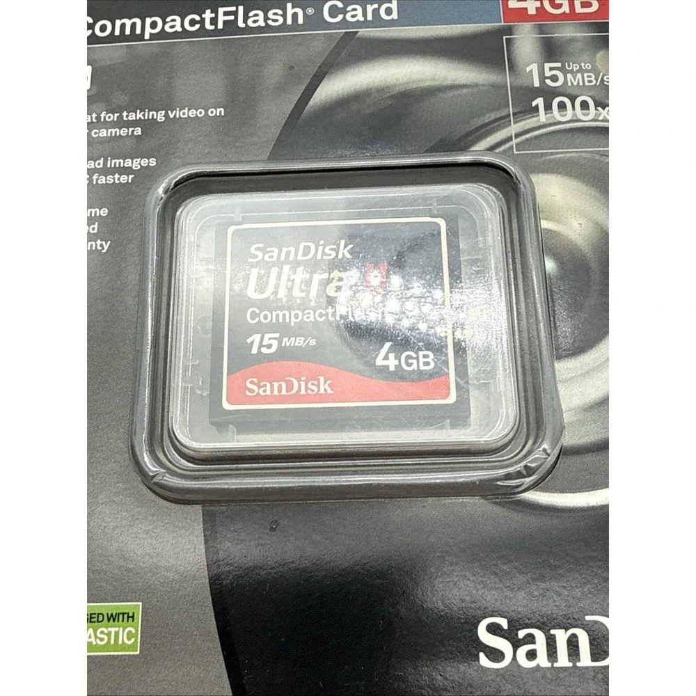 NEW SanDisk Ultra II 4GB CF Compact Flash Genuine Camera Memory Card
